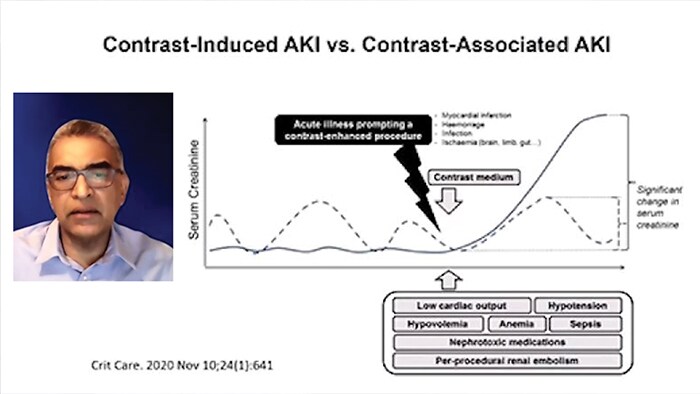 Graph of ultra-low contrast PCI and photo of credibility