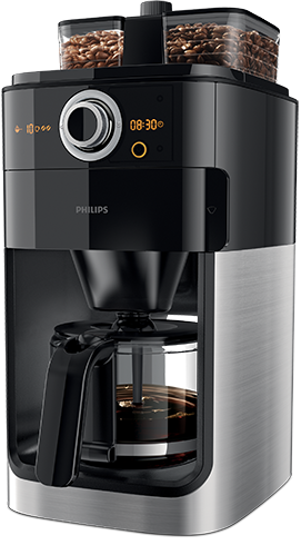 Filtrētas kafijas aparāts Philips Grind & Brew ar dzirnaviņām