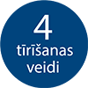 4 tīrīšanas režīmi