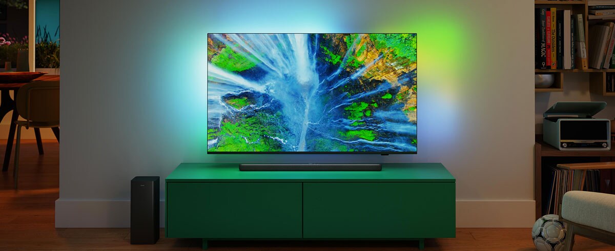 Philips Soundbar skaļrunis dzīvojamajā istabā
