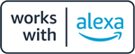 Darbojas ar Alexa logotips