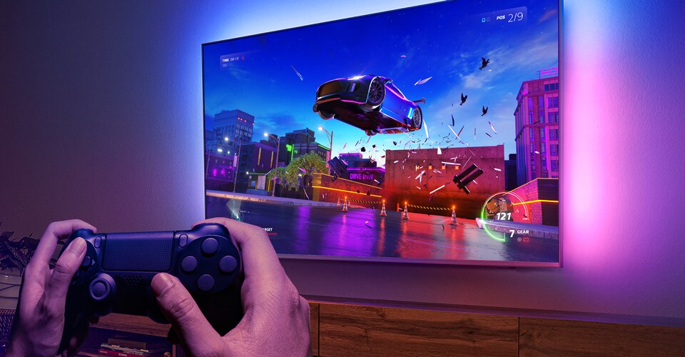 Philips gudrā TV uzlabotā spēlēšanas funkcija