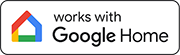 Darbojas ar Google Home logotips