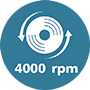 Simbols “4000 apgr./min”