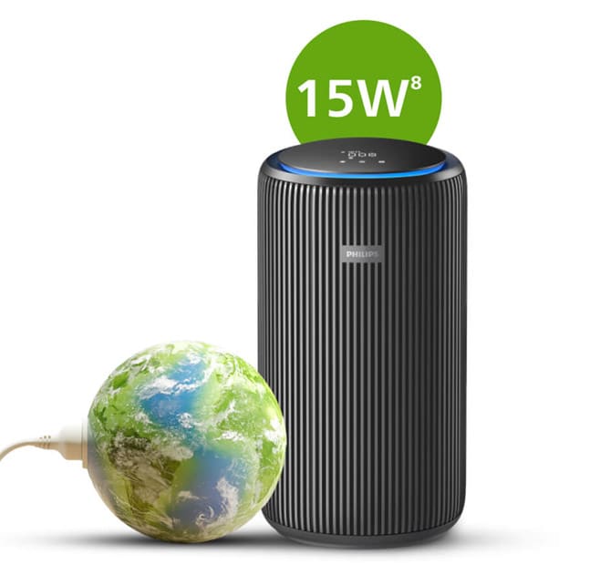Philips gaisa attīrītājs ar lodi, kas savienots ar vadu