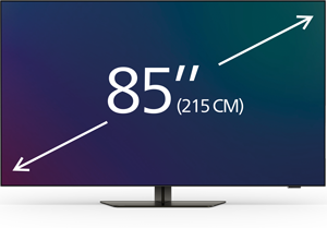 85 collu televizori